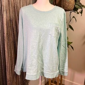 Talbots Crewneck Sweatshirt Aqua / Turquoise